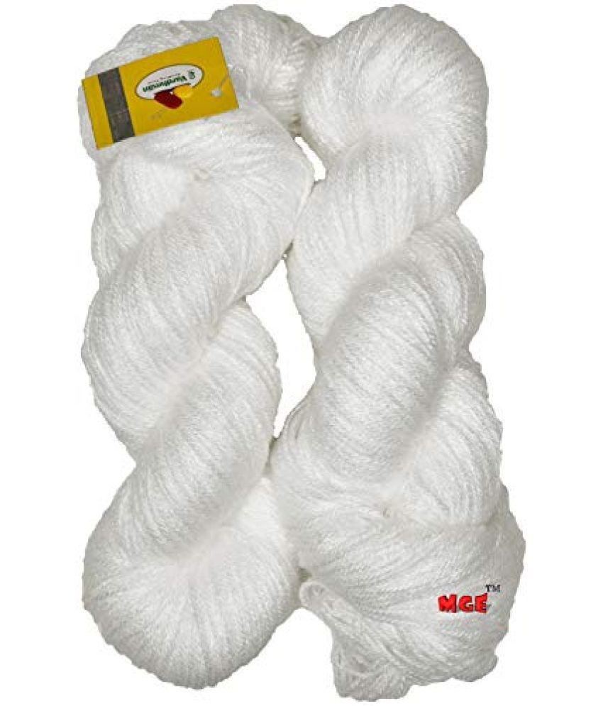     			Vardhman Knitting Yarn Wool Li White 500 gm Best Used with Knitting Needles, Crochet Needles Wool Yarn for Knitting. by Vardhman