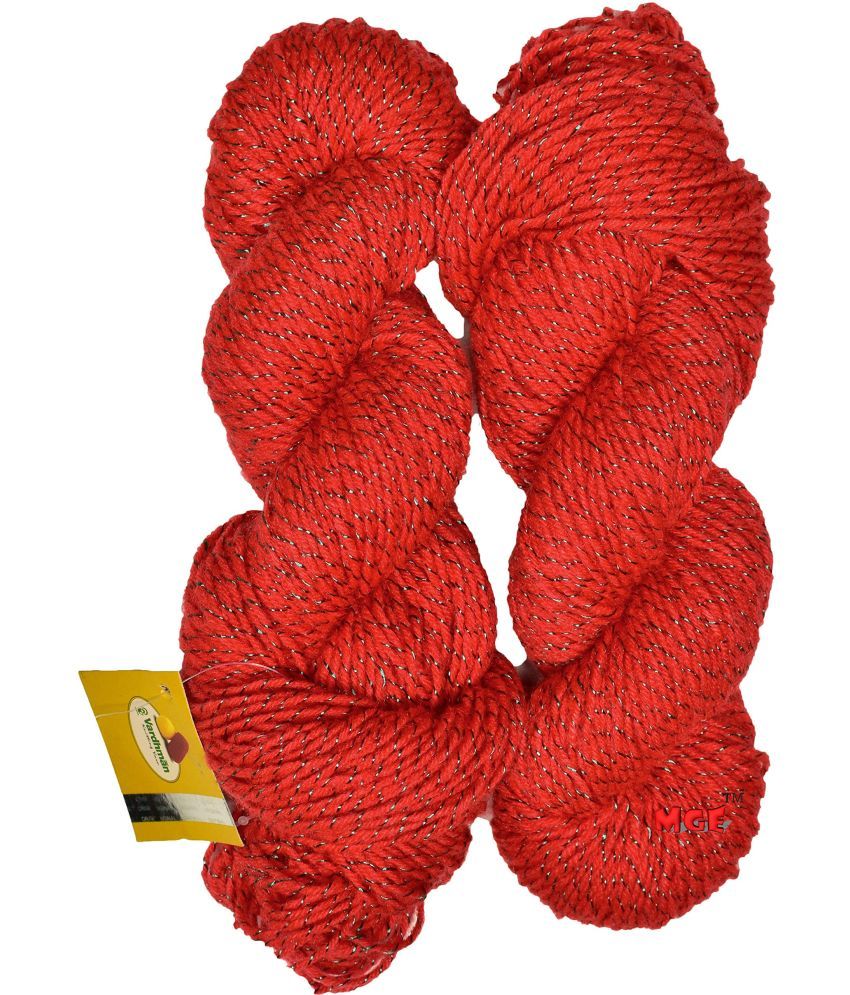     			Vardhman Knitting Yarn Wool SL Deep Orange 200 gm Best Used with Knitting Needles, Crochet Needles Wool Yarn for Knitting. by Vardhman