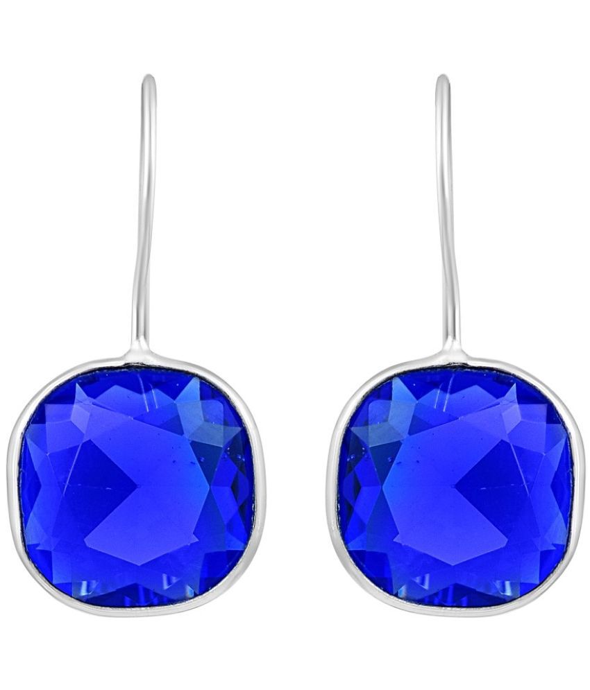     			ADMIER Royal Blue Drop Earrings ( Pack of 1 )