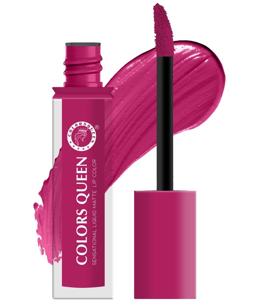     			Colors Queen Sensational Liquid Matte Lipstick 7g, Fuschia Pink (Shade - 17)