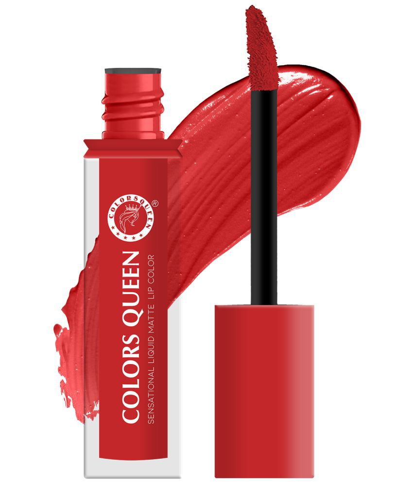     			Colors Queen Red Matte Lipstick 7
