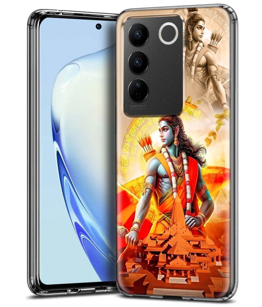     			NBOX Multicolor Printed Back Cover Silicon Compatible For Vivo V27 Pro 5G ( Pack of 1 )