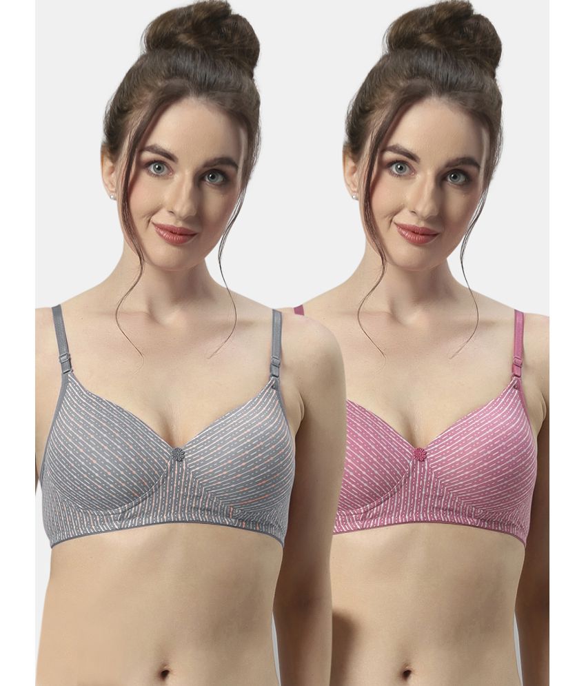     			Sonari Pack of 2 Polyester Lightly Padded Women's T-Shirt Bra ( Multicolor ) maggigreyrose