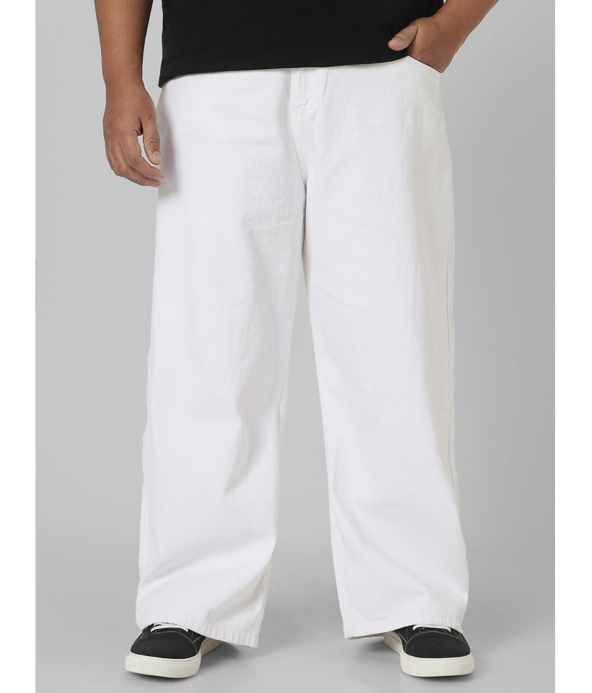     			Urbano Plus Relaxed Basic Men's Jeans - White ( Pack of 1 )