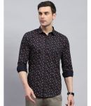 Monte Carlo 100% Cotton Regular Fit Printed Full Sleeves Men's Casual Shirt - Navy Blue ( Pack of 1 )