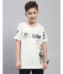 Monte Carlo Pack of 1 Boys Cotton Blend T-Shirt ( Off White )