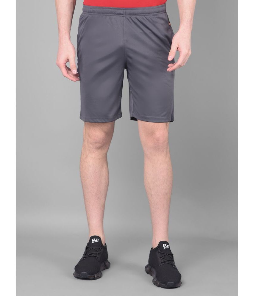     			Force NXT Grey Polyester Men's Gym Shorts ( Pack of 1 )