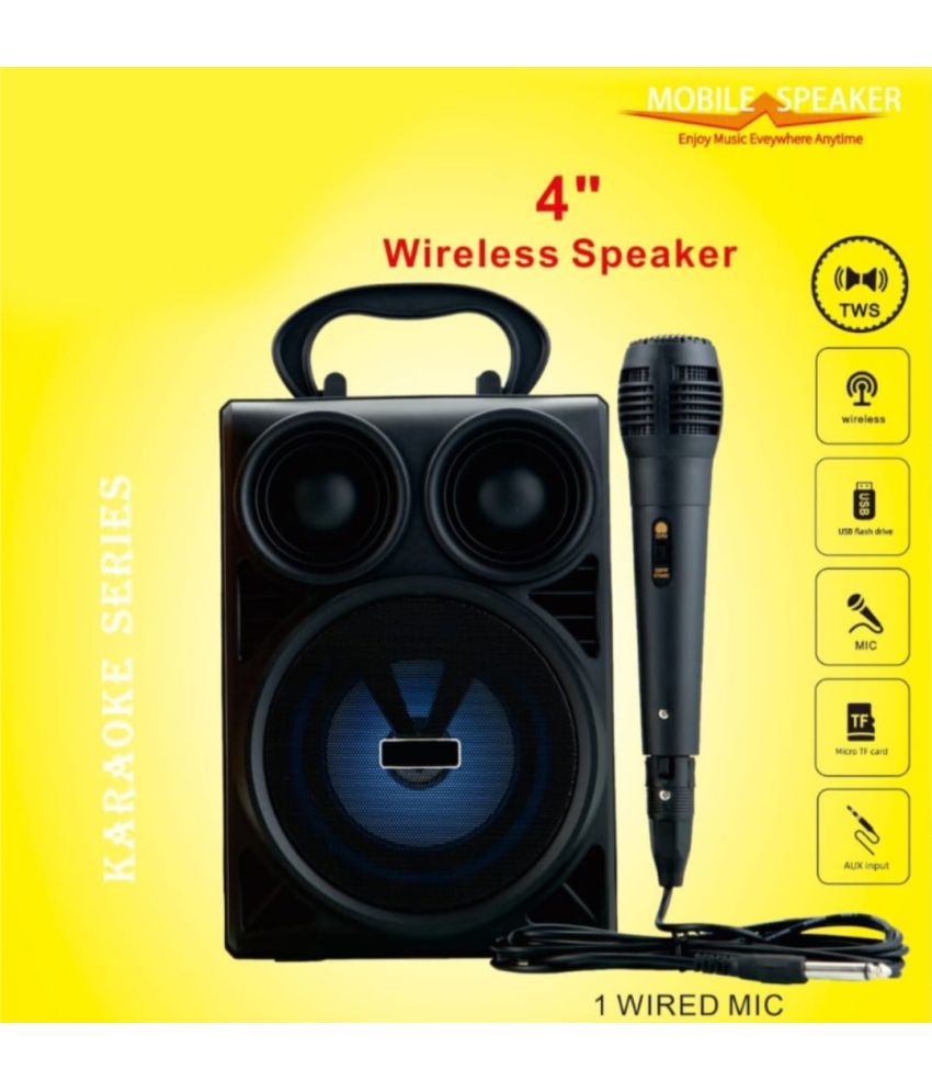     			Neo M24VP KERAOKE MIC 20 W Bluetooth Speaker Bluetooth v5.0 with USB,SD card Slot Playback Time 4 hrs Black