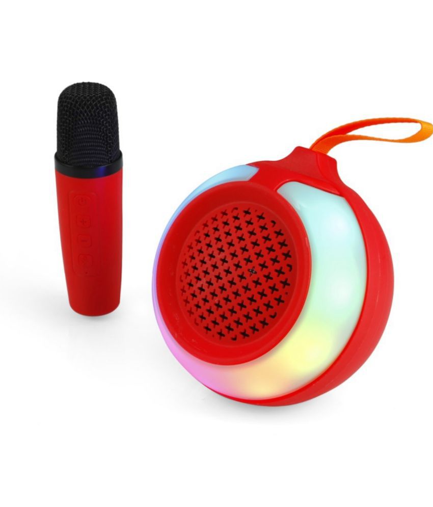    			Neo S664 DISCO LIGHT 10 W Bluetooth Speaker Bluetooth v5.0 with USB,SD card Slot Playback Time 4 hrs Red