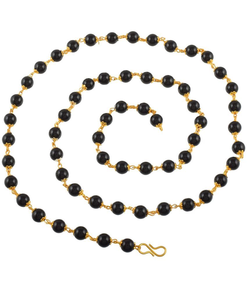     			ADMIER Black Brass Necklace ( Pack of 1 )