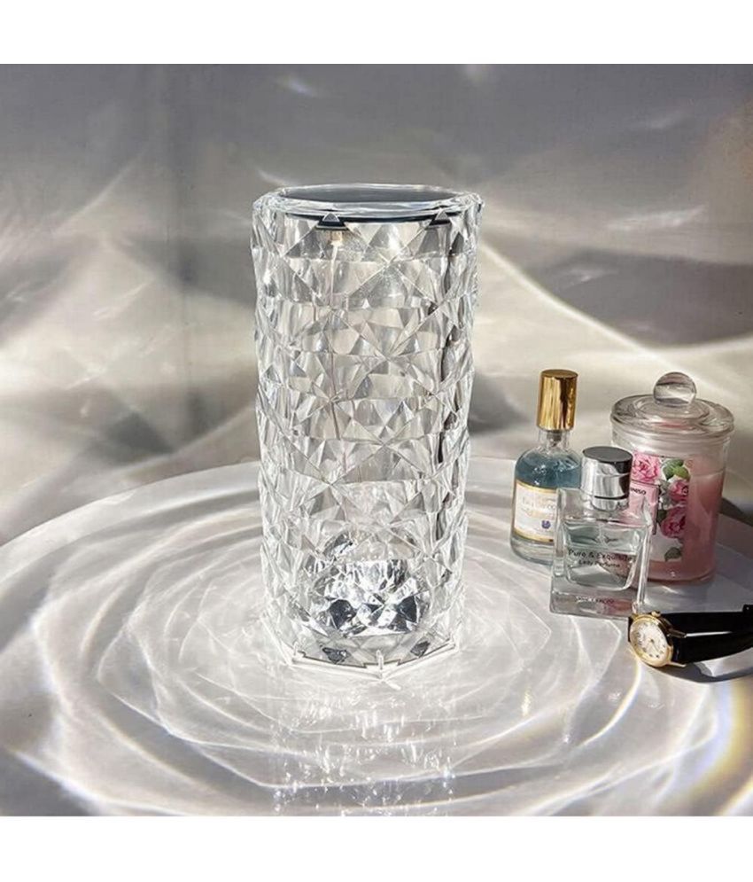     			CIELKART  CRYSTAL 16 MODE White Decorative Table Lamp ( Pack of 1 )