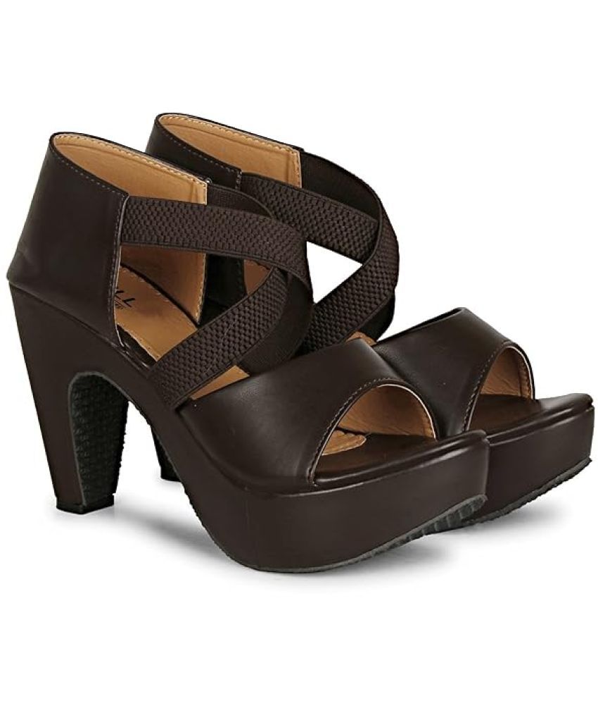     			Denill Brown Women's Sandal Heels