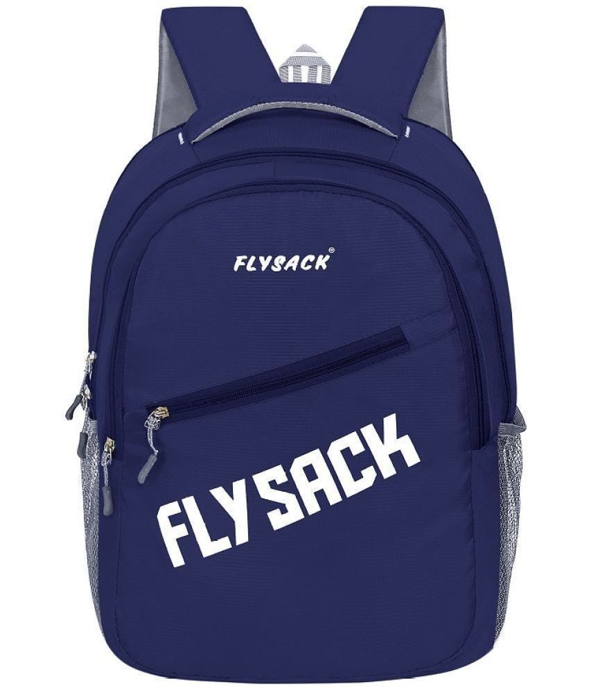     			FLYSACK Blue PU Backpack ( 30 Ltrs )