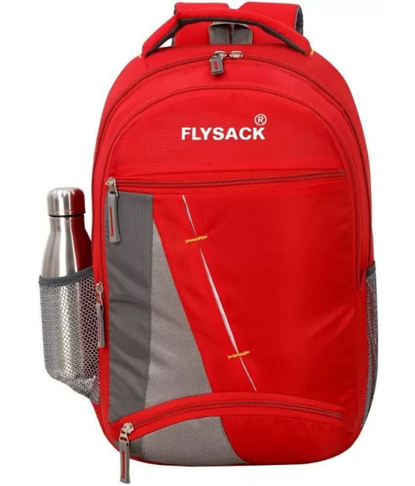     			FLYSACK Red PU Backpack ( 30 Ltrs )