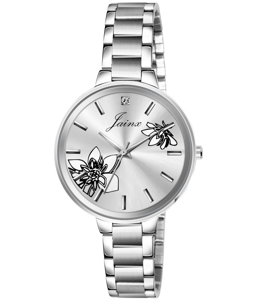     			Jainx Silver Stainless Steel Analog Womens Watch