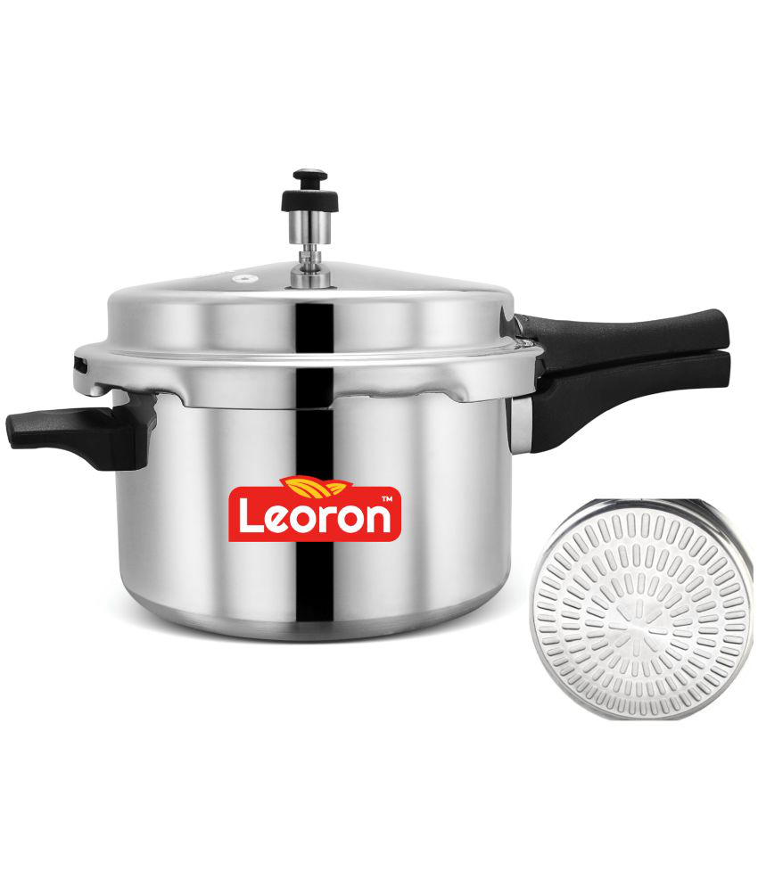     			LEORON 5 L Aluminium OuterLid Pressure Cooker With Induction Base