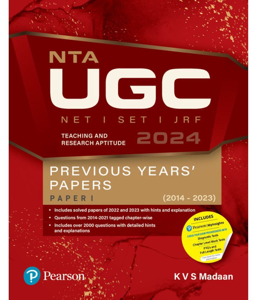     			NTA UGC NET/SET/JRF Previous Years' Solved Papers 1 (2014-2023)
