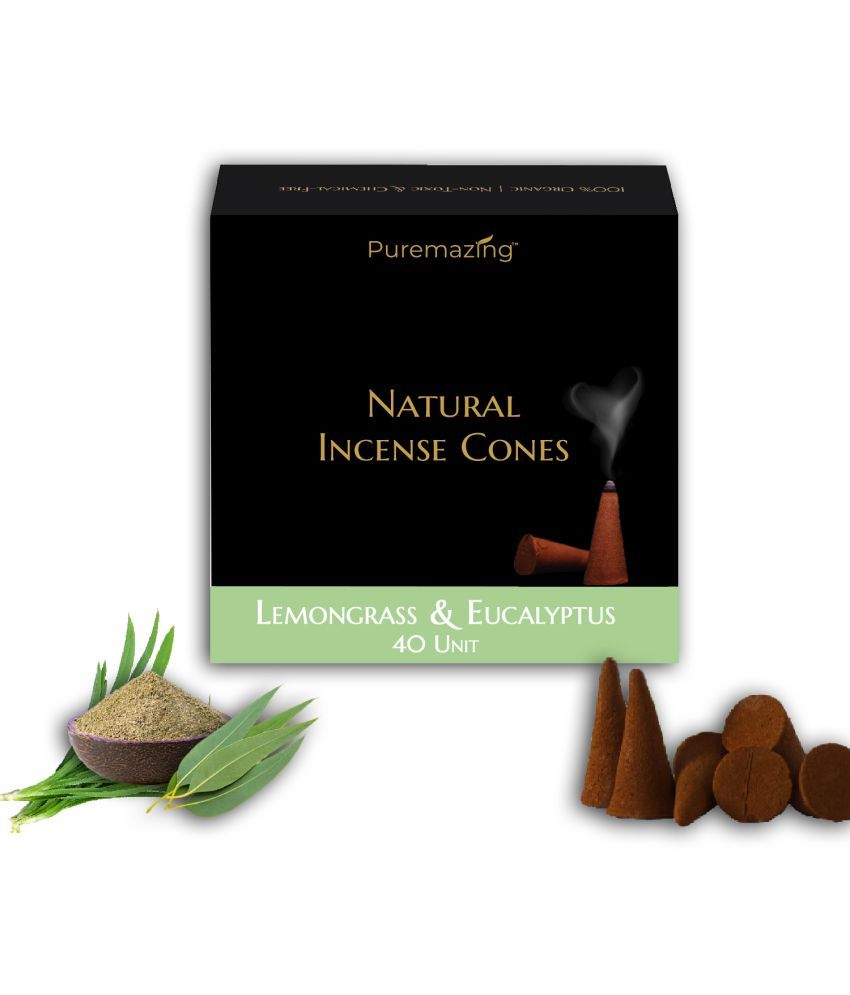     			Puremazing Incense Dhoop Cone Lemongrass 200 gm ( Pack of 1 )