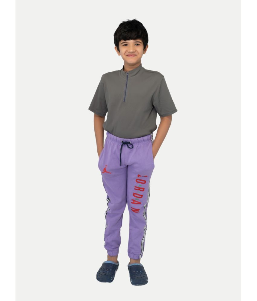     			Radprix Pack of 1 Boys Cotton Blend Trackpant ( Purple )