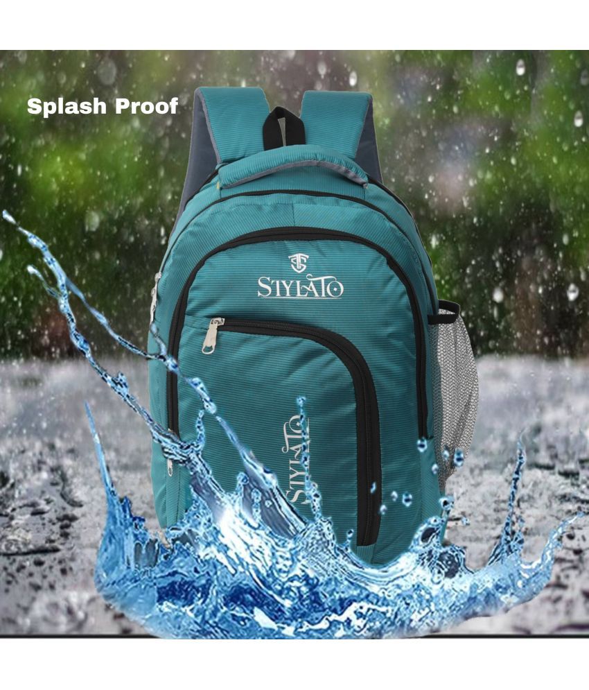     			STYLATO Green Polyester Backpack ( 33 Ltrs )