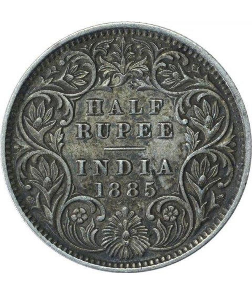     			half rupees 1885