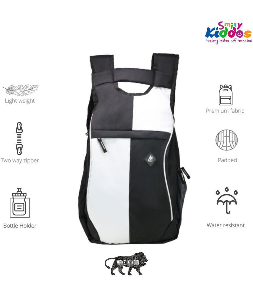     			mikebags 20 Ltrs Black Polyester College Bag