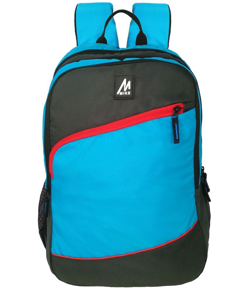     			mikebags 21 Ltrs Blue Polyester College Bag