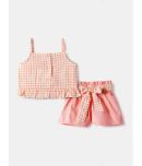 Nauti Nati Pack of 1 Baby Girls Cotton Top & Shorts ( Peach )