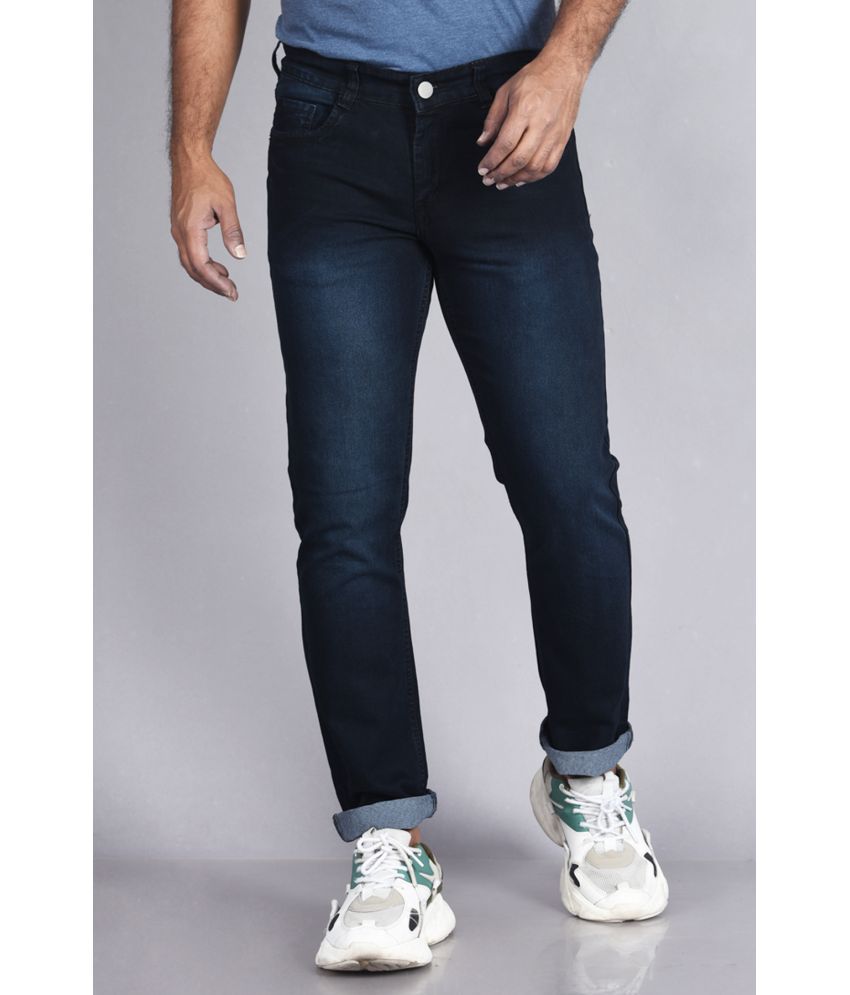     			Aflash Regular Fit Faded Men's Jeans - Black ( Pack of 1 )