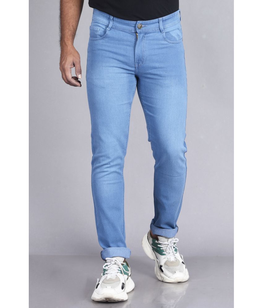     			Aflash Slim Fit Faded Men's Jeans - Light Blue ( Pack of 1 )