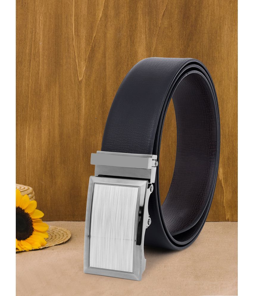     			Loopa - Black Faux Leather Men's Formal Belt ( Pack of 1 )