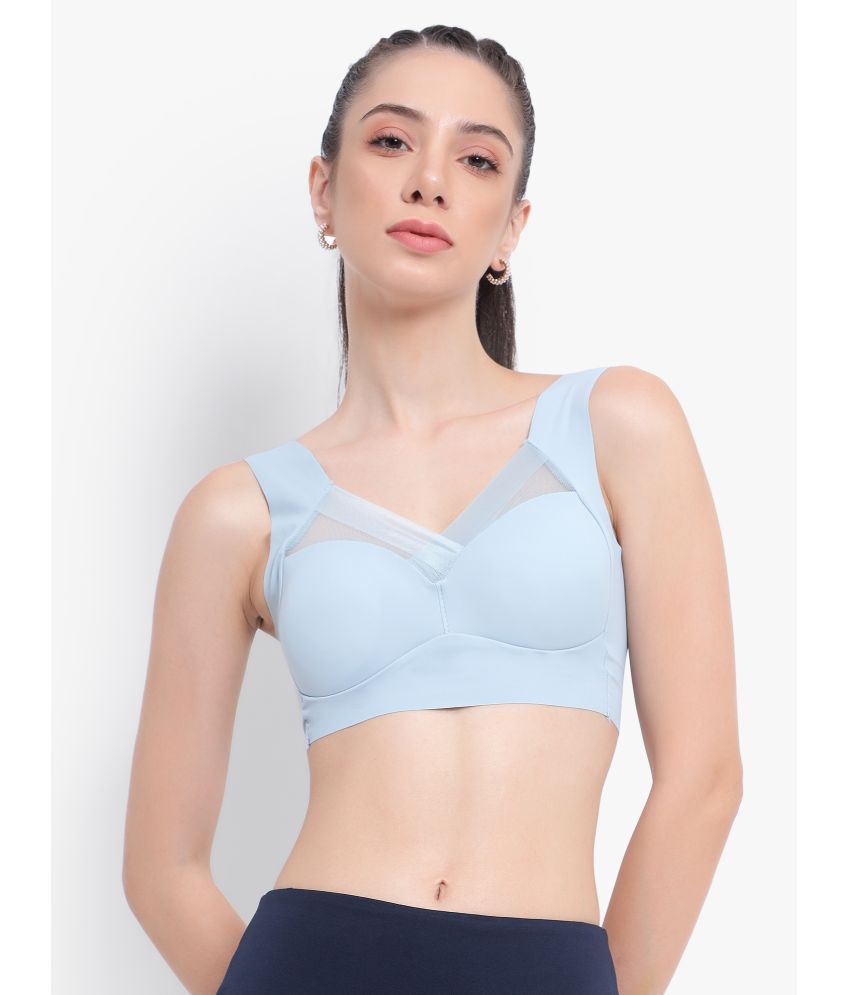     			PARKHA Blue Nylon Heavily Padded Women's Bralette Bra ( Pack of 1 )