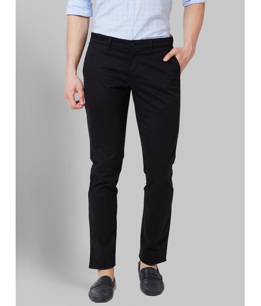     			Parx Tapered Flat Men's Formal Trouser - Black ( Pack of 1 )