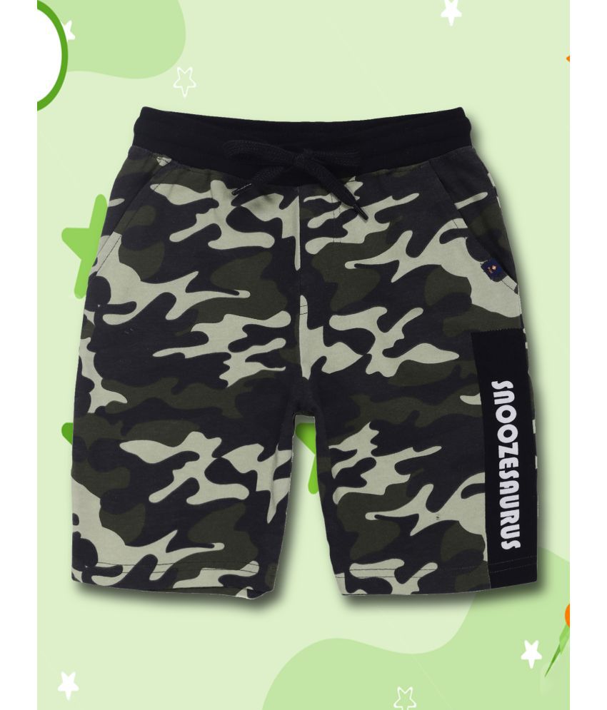     			3PIN - Olive Cotton Boys Shorts ( Pack of 1 )