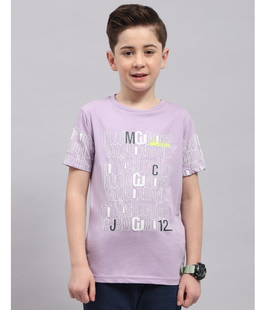     			Monte Carlo Lavender Cotton Boy's T-Shirt ( Pack of 1 )