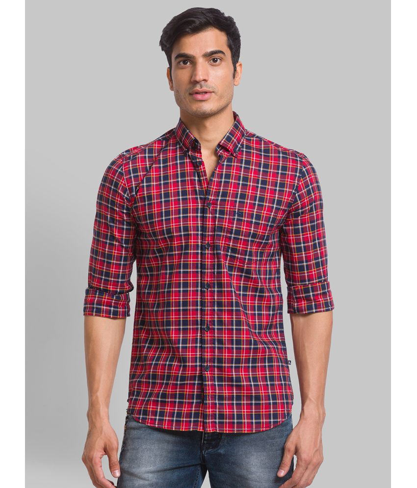     			Parx Cotton Slim Fit Full Sleeves Men's Casual Shirt - Red ( Pack of 1 )