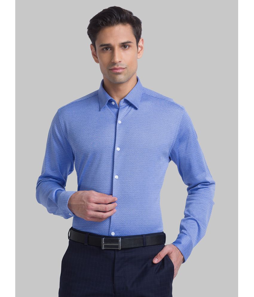     			Raymond Cotton Blend Slim Fit Full Sleeves Men's Formal Shirt - Blue ( Pack of 1 )