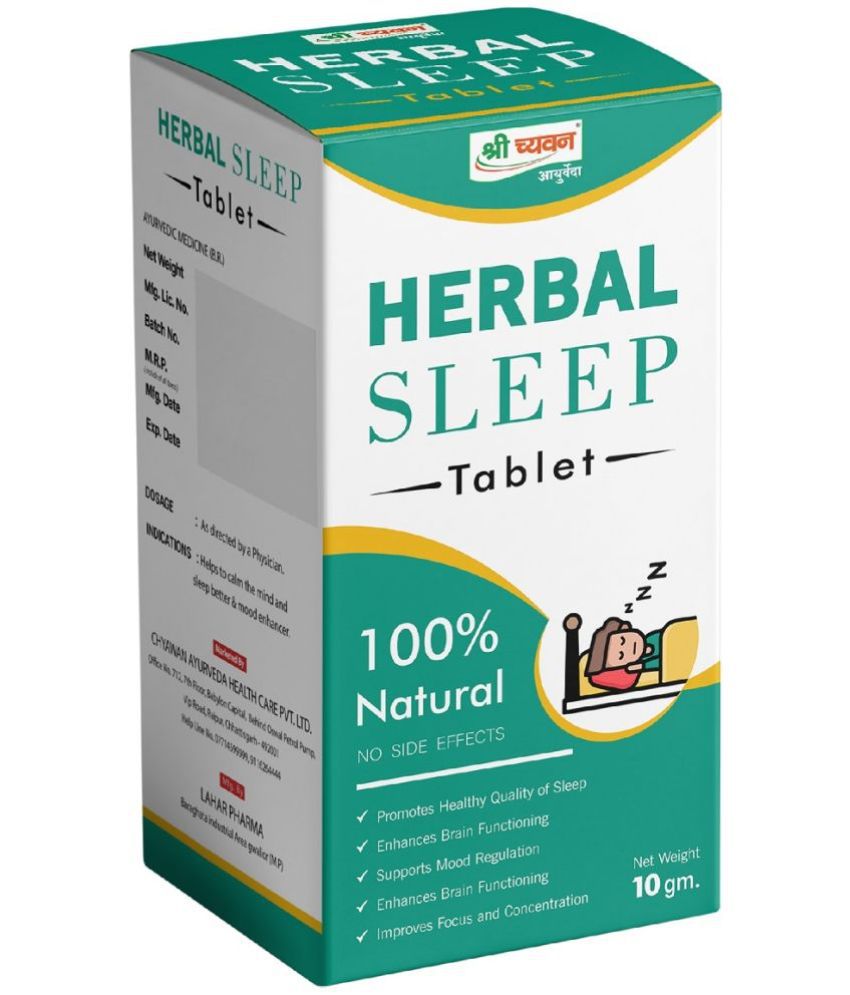     			Shri Chyawan Ayurved Herbal Sleep Tablet Tablet 10 gm