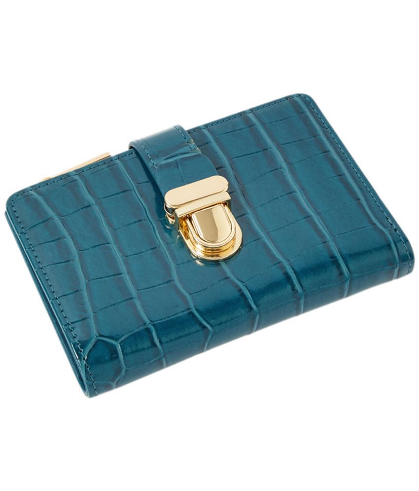     			Accessorize London PU Blue Women's Regular Wallet ( Pack of 1 )