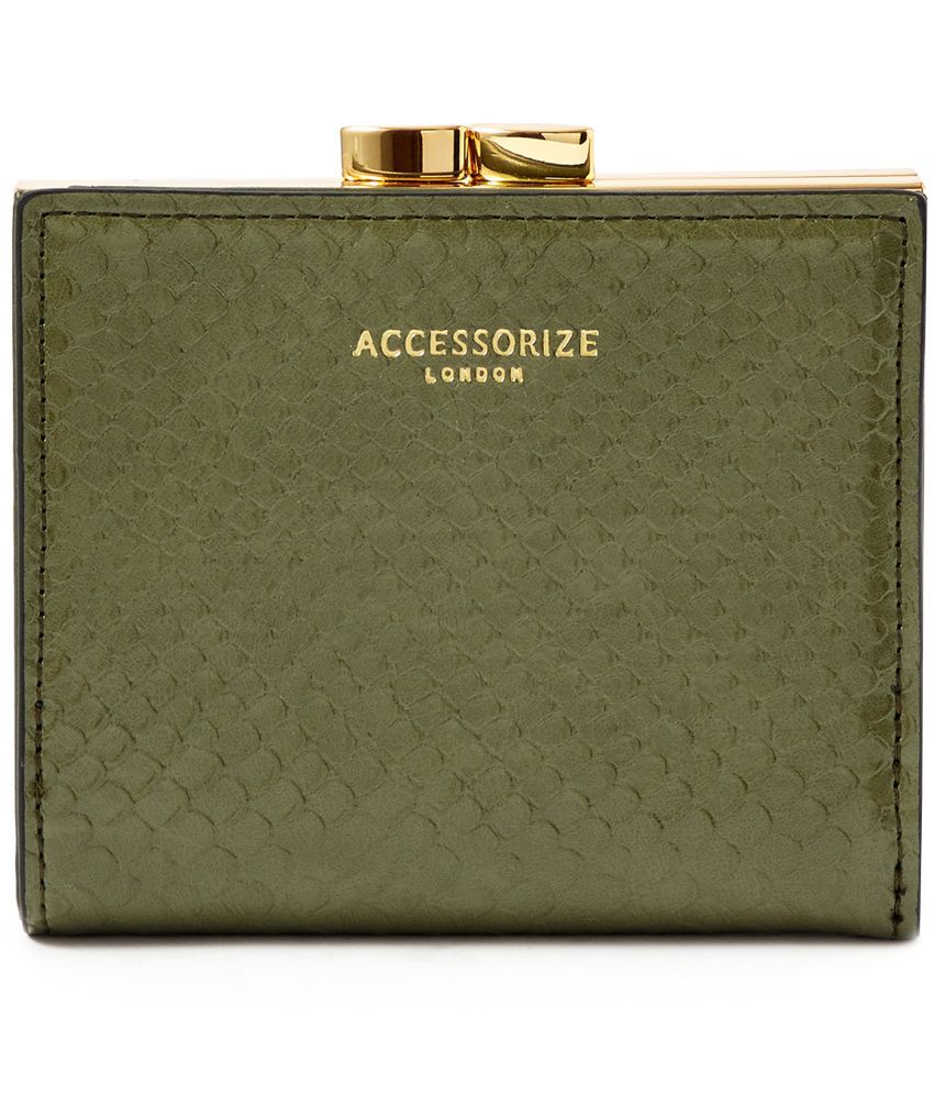     			Accessorize London PU Khaki Women's Regular Wallet ( Pack of 1 )