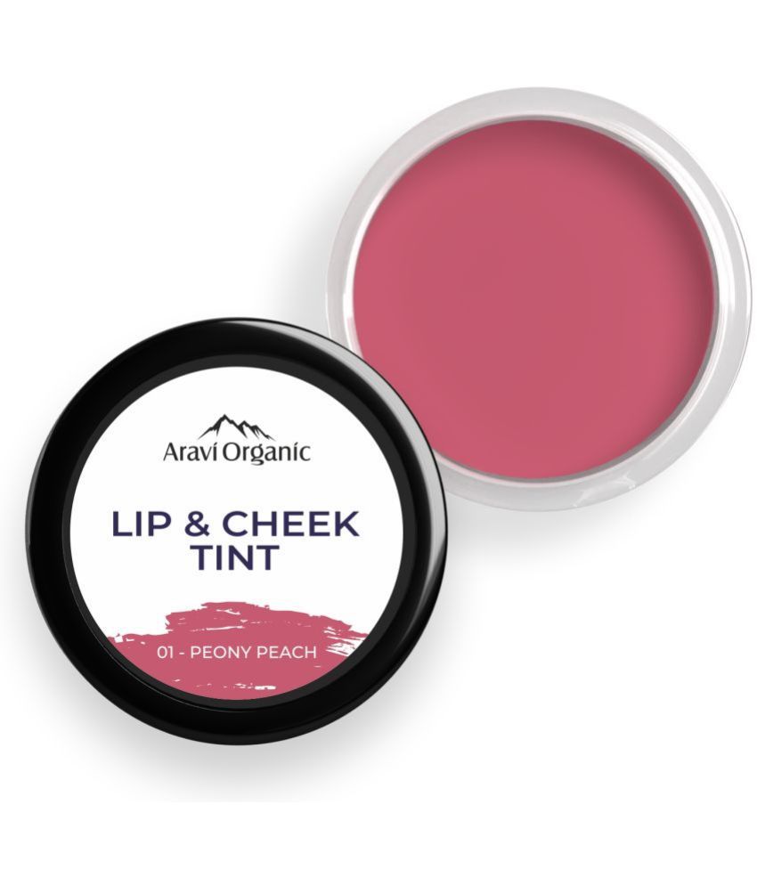     			Aravi Organic Matte Long Lasting Lip & Cheek Tint (Peony Peach)  Lip Balm ( Pack of 1 )
