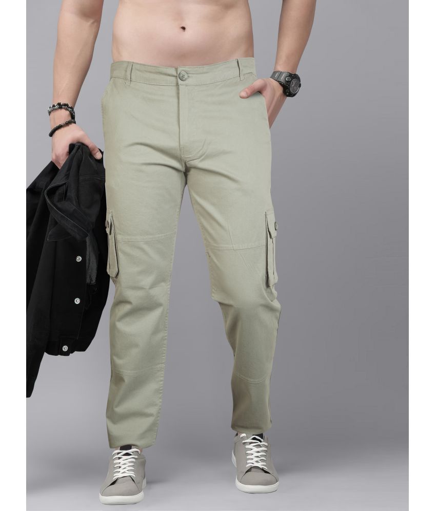     			JB JUST BLACK Regular Flat Men's Joggers - Light Green ( Pack of 1 )