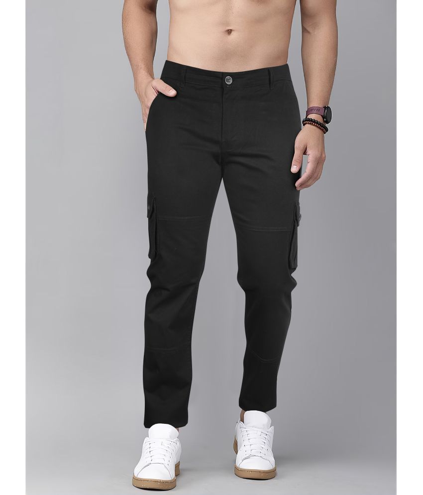     			JB JUST BLACK Regular Flat Men's Joggers - Black ( Pack of 1 )