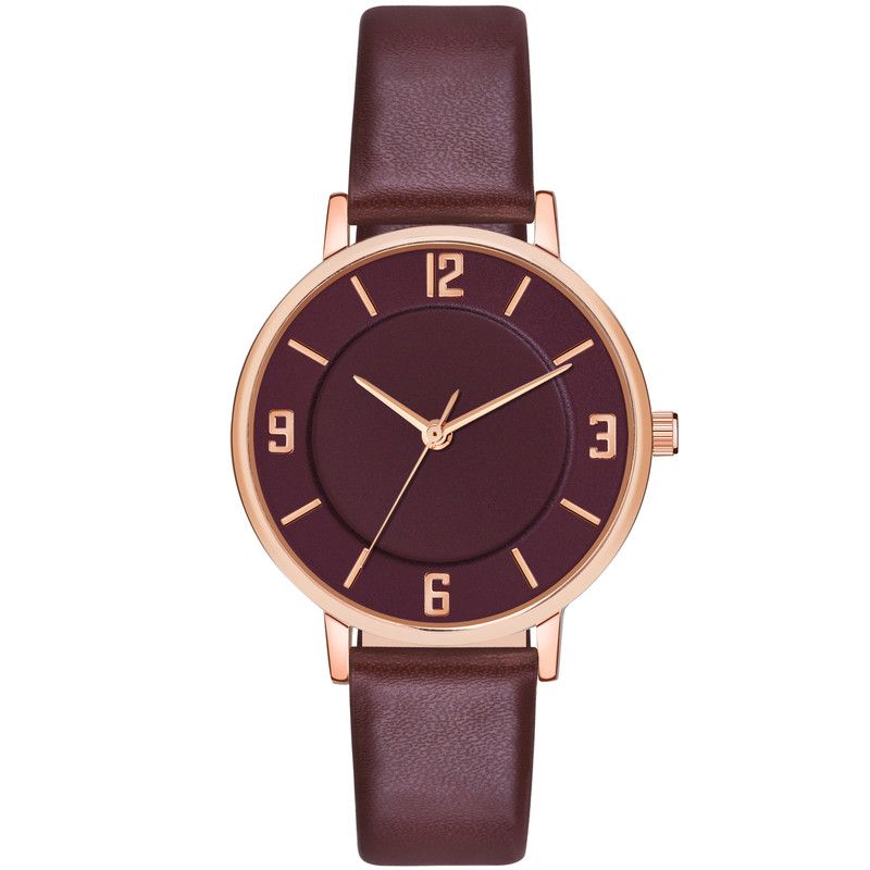     			Loretta Red Leather Analog Womens Watch