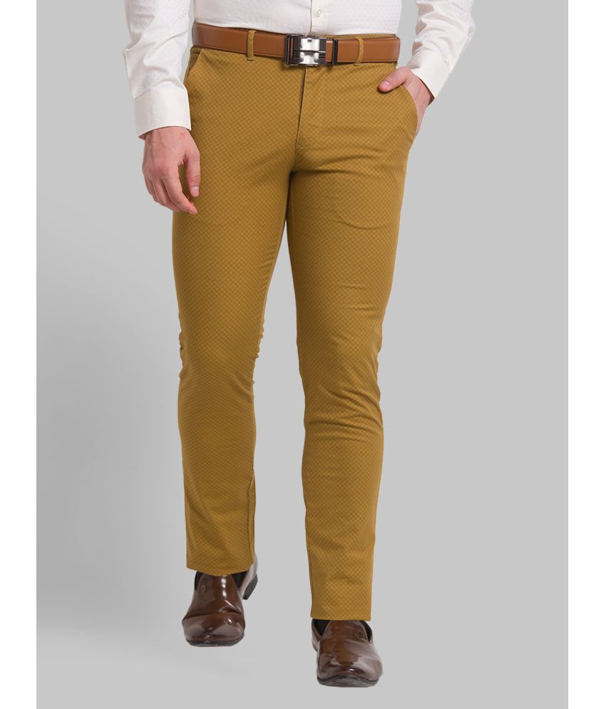     			Park Avenue Slim Flat Men's Formal Trouser - Brown ( Pack of 1 )