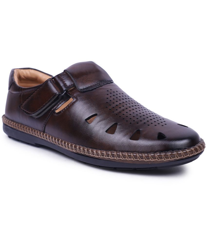     			Rimezs - Brown Men's Sandals