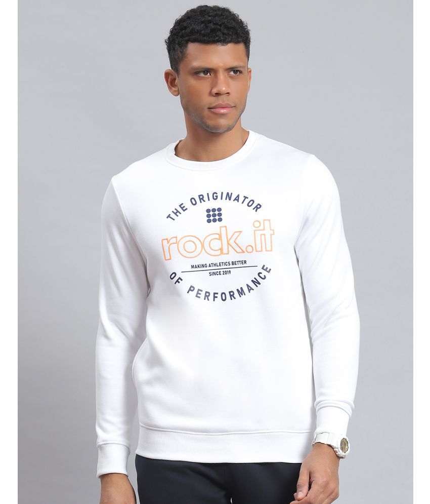     			Rock.it Polyester Round Neck Men's Sweatshirt - White ( Pack of 1 )