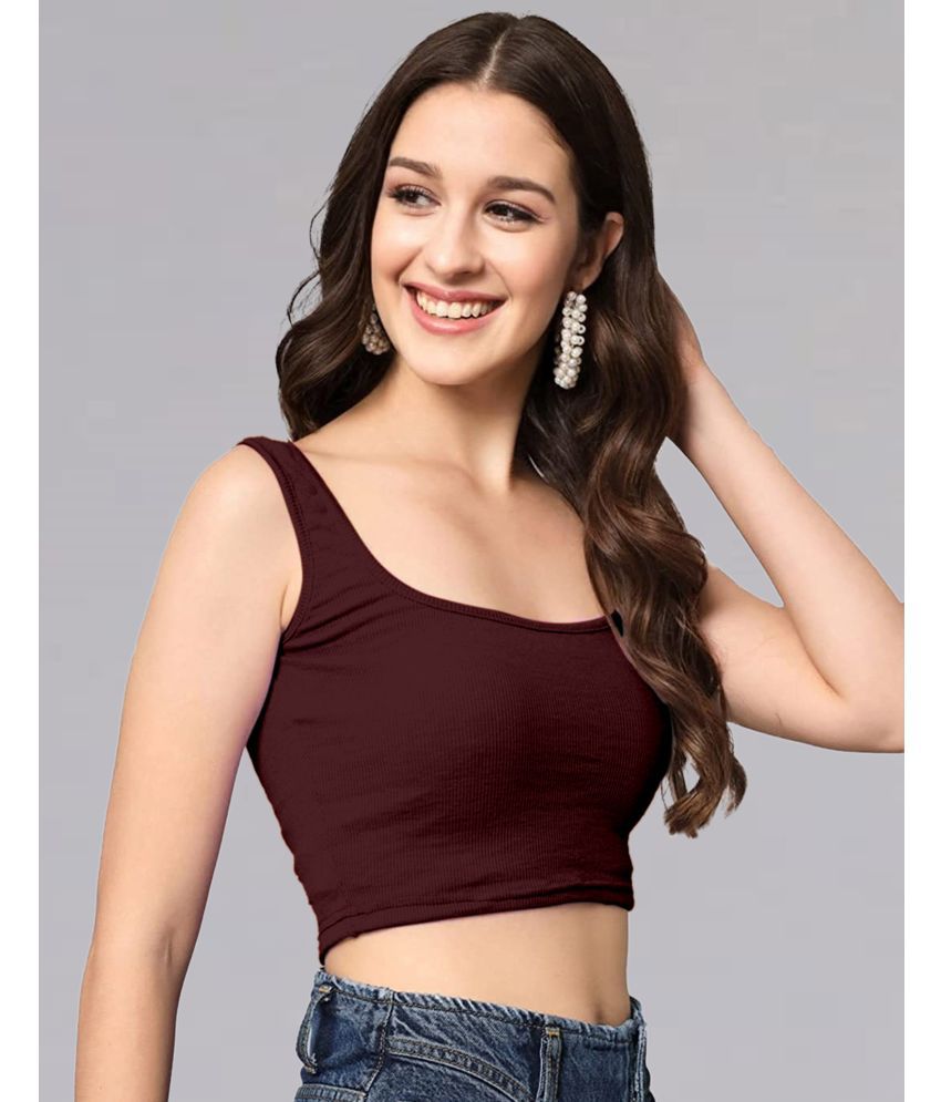     			Selvia Maroon Polyester Women's Tank Top ( Pack of 1 )