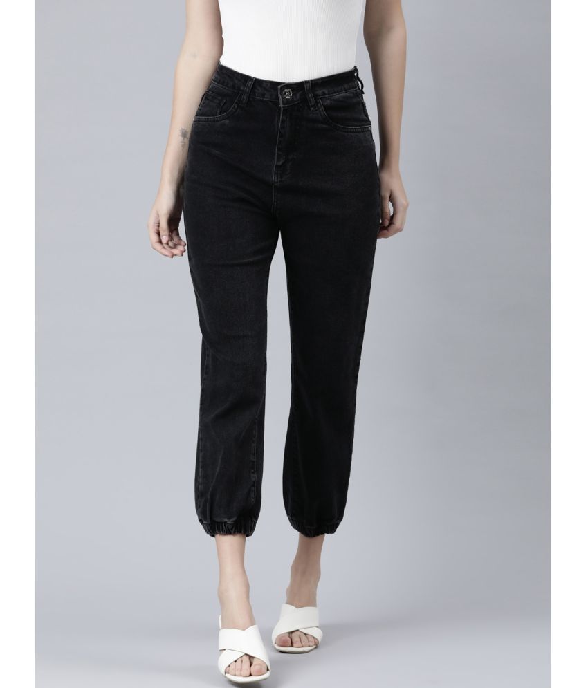     			Zheia - Black Denim Straight Fit Women's Jeans ( Pack of 1 )