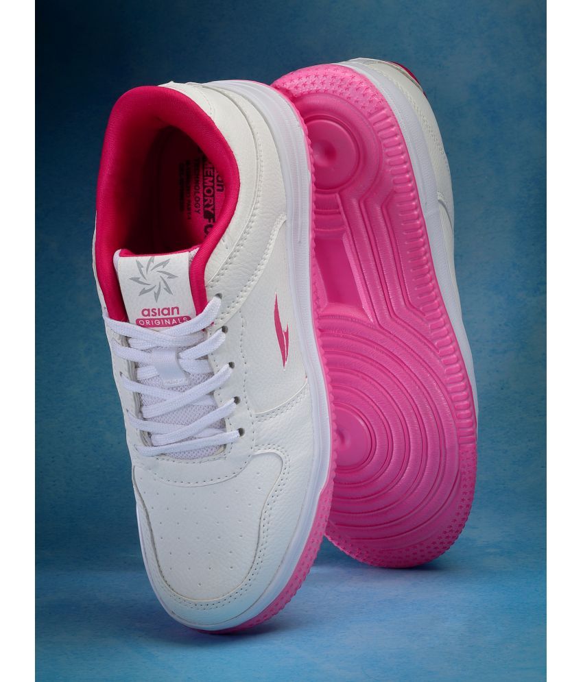     			ASIAN White Women's Sneakers